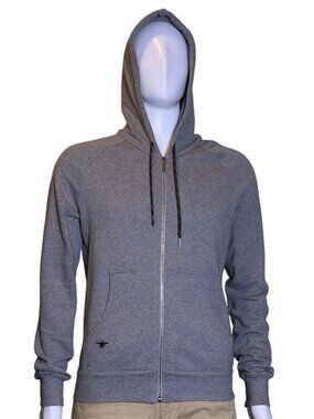 Dior Homme 2014 Kris Van Assche Embroidered Bee Gray Zip-Up Hoodie Men's XS